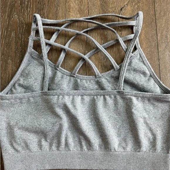 Zenana bras/camisoles. Both women’s size S/M. Bright neon orange and grey. - Picture 6 of 7